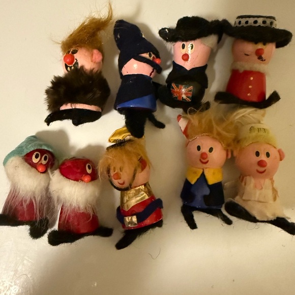Kellogg Other - Lot of 9 Kellogg’s vintage cereal premium toys 1970s collectibles wood and felt